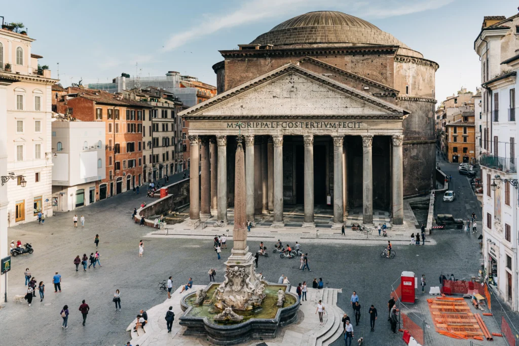 Blick auf den Pantheon-Platz Rom