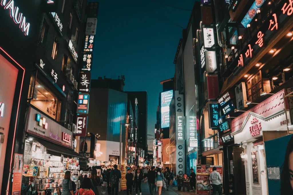 Myeong-dong Straße, Seoul