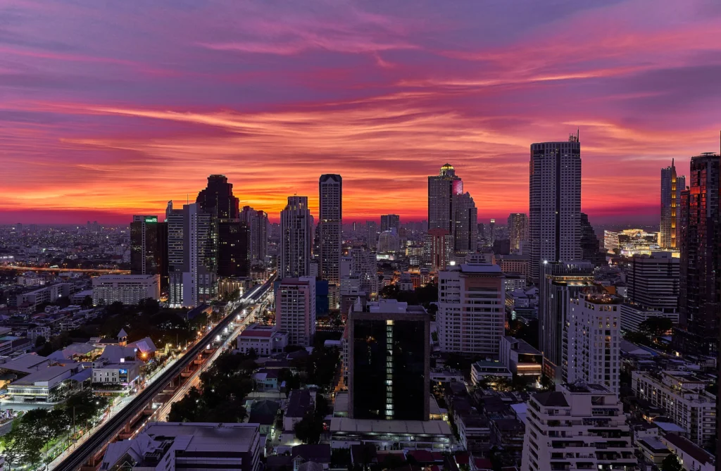 Sathorn, das Geschäftsviertel in Bangkok