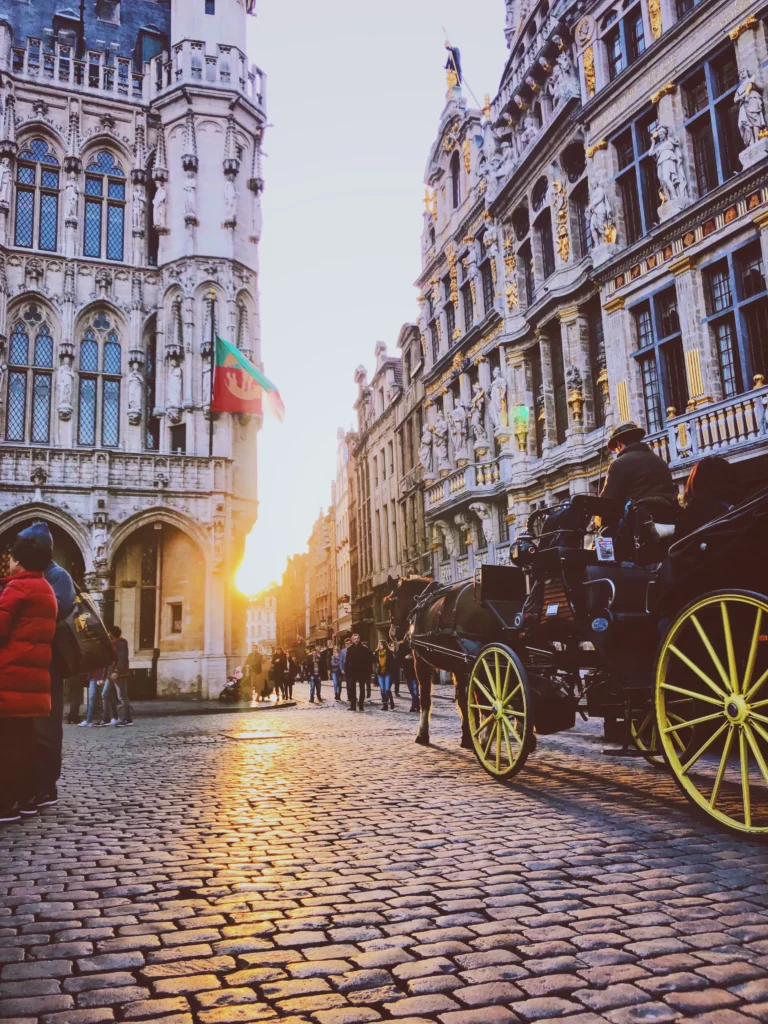 Spaziergang im Stadtzentrum von Brüssel