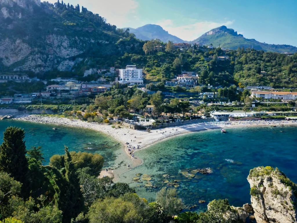 Taormina, Blick vom Meer