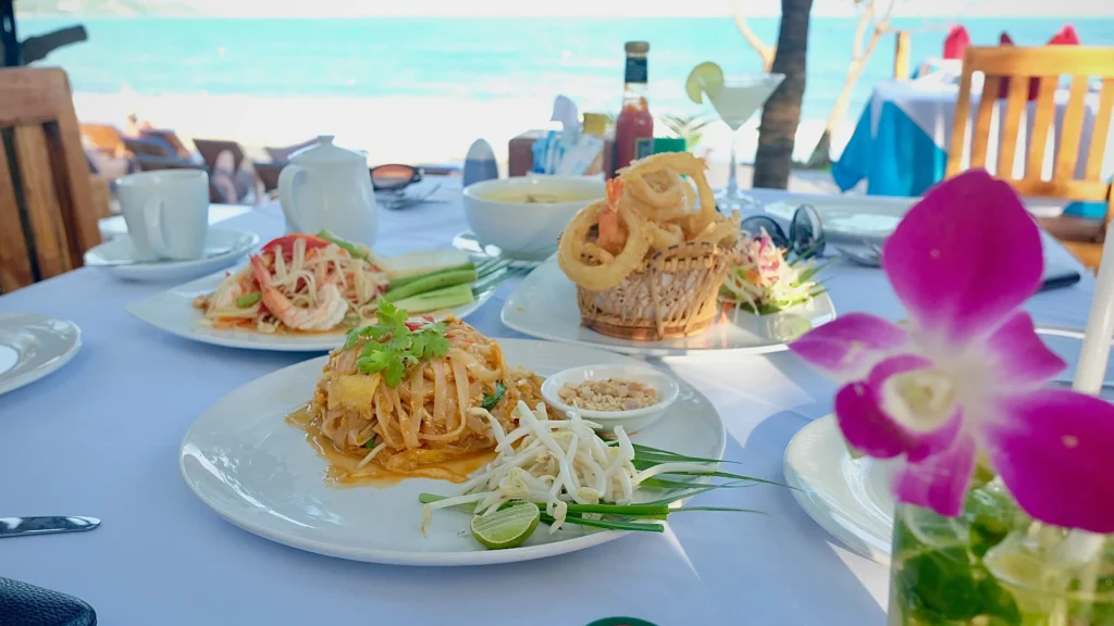 Thailändisches Essen auf Koh Samui Insel