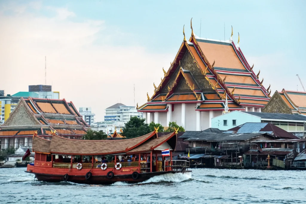 Übernachtung in der Nähe des Chao Praya Flusses in Bangkok, Thailand