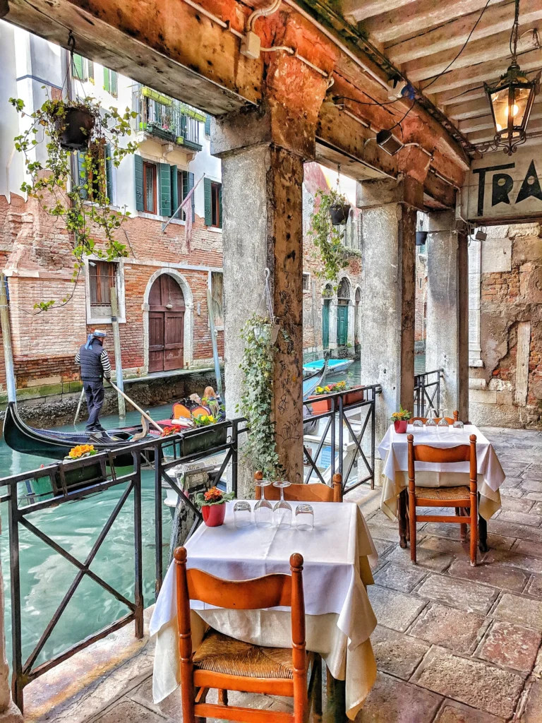 Restaurant in Venedig, Italien