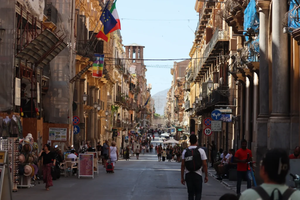 Via Maqueda in Palermo, Italien